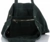 GEANȚĂ DIN PIELE shopper bag Vera Pelle verde de sticlă A19